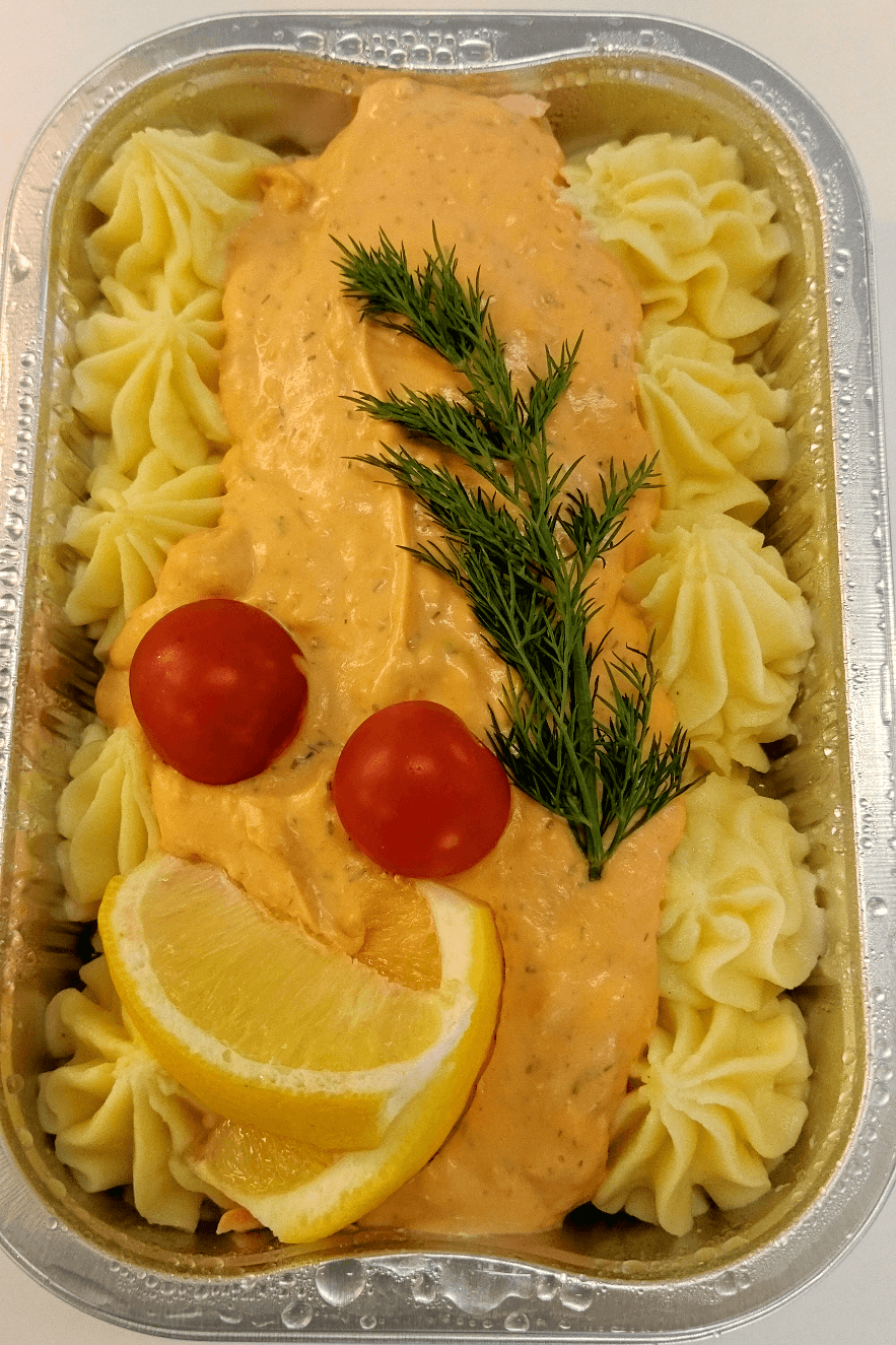Fiskgratäng med Torsk & Hummersås